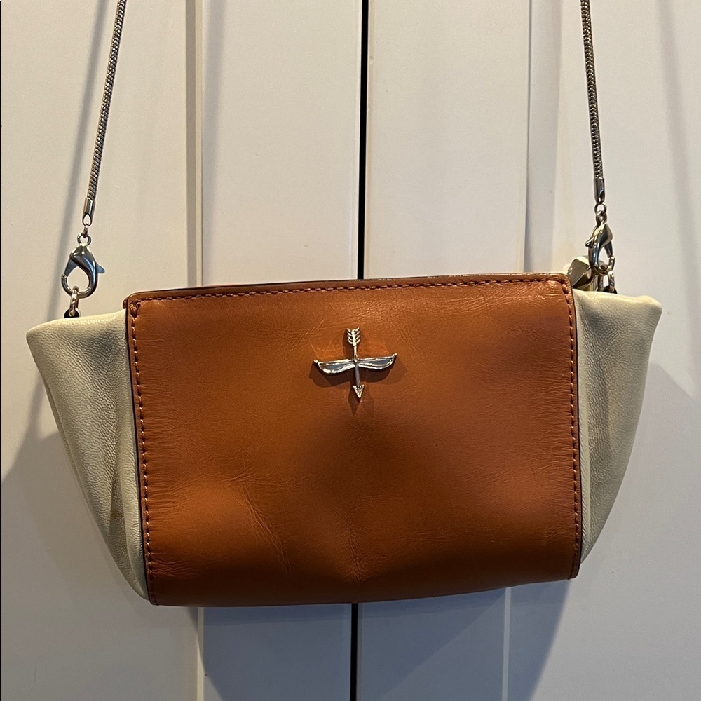 Pour la Victoire Leather Elie Mini Crossbody Bag 9" W x 4.5" H x 2" D